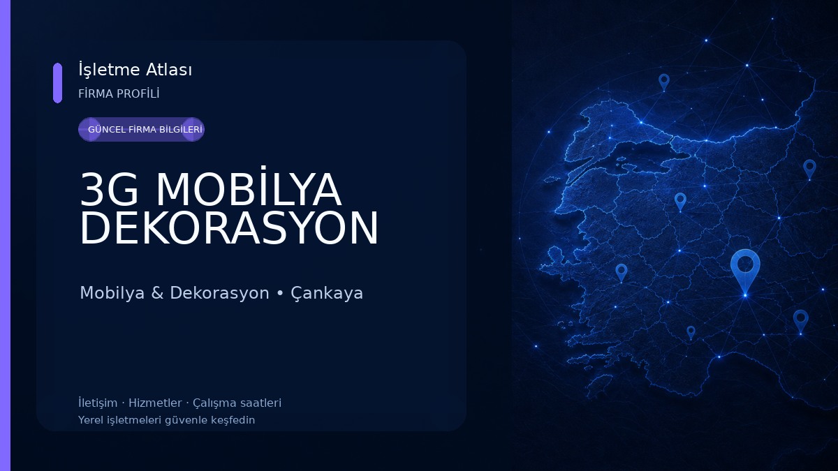 3G MOBİLYA DEKORASYON Mobilya & Dekorasyon