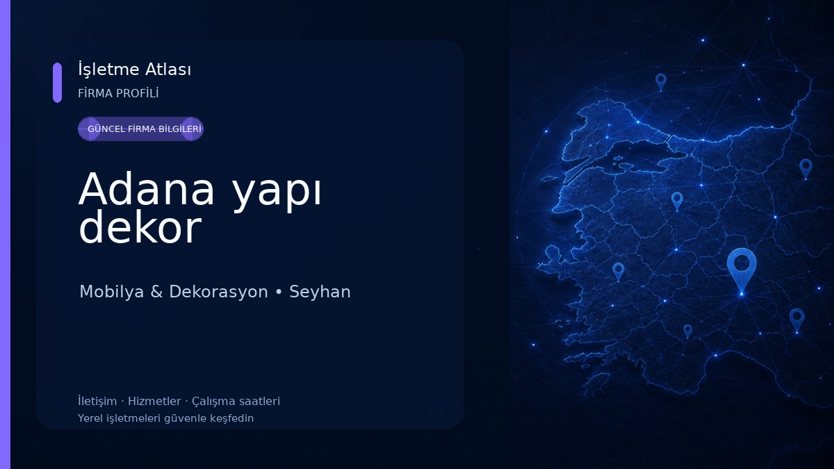 Adana yapı dekor Mobilya & Dekorasyon