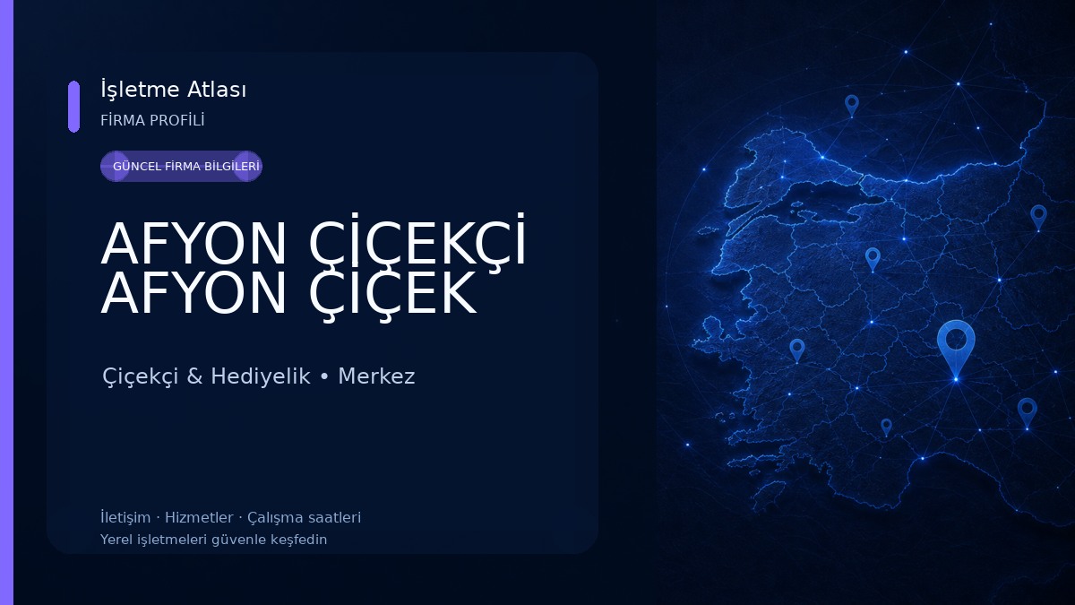 AFYON ÇİÇEKÇİ AFYON ÇİÇEK 
