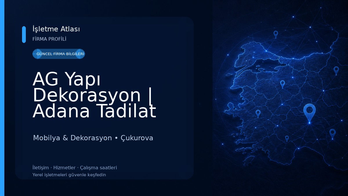 AG Yapı Dekorasyon | Adana Tadilat Mobilya & Dekorasyon
