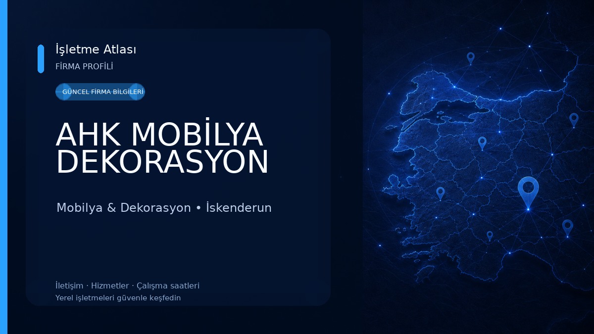 AHK MOBİLYA DEKORASYON Mobilya & Dekorasyon