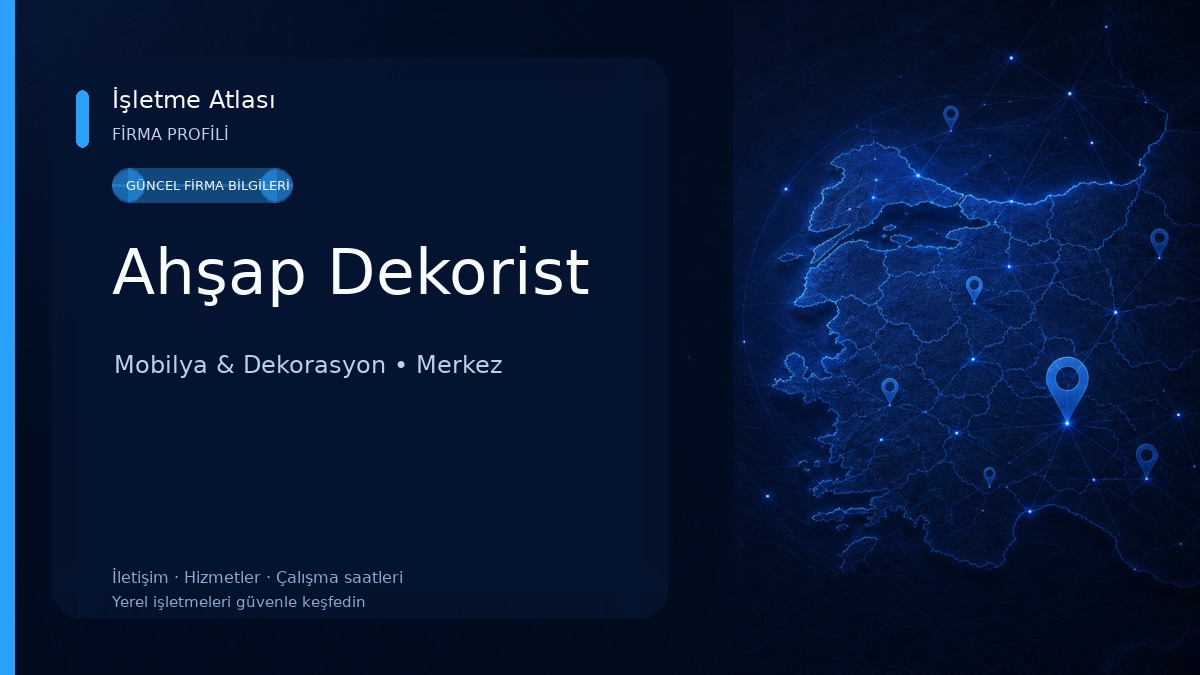 Ahşap Dekorist Mobilya & Dekorasyon