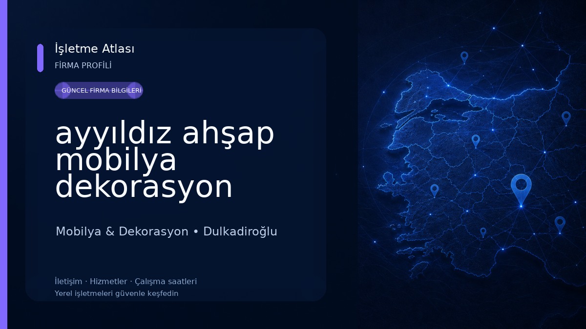 ayyıldız ahşap mobilya dekorasyon Mobilya & Dekorasyon
