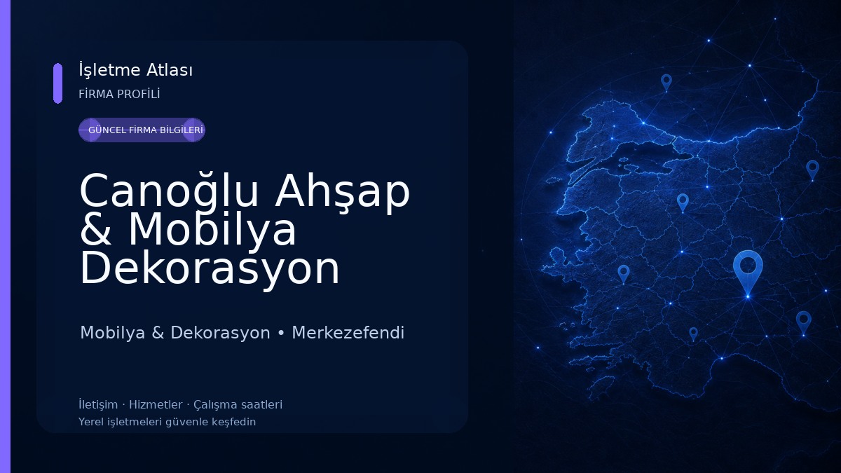 Canoğlu Ahşap & Mobilya Dekorasyon Mobilya & Dekorasyon