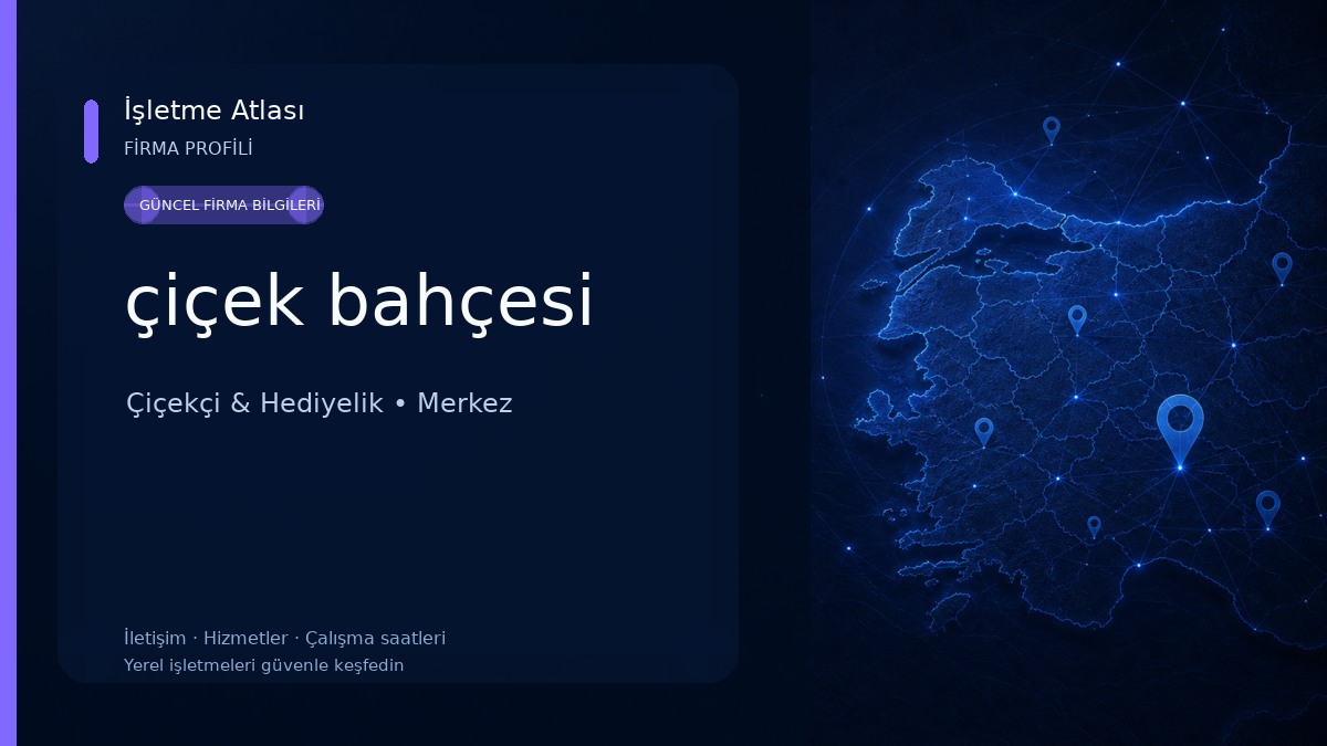 çiçek bahçesi 