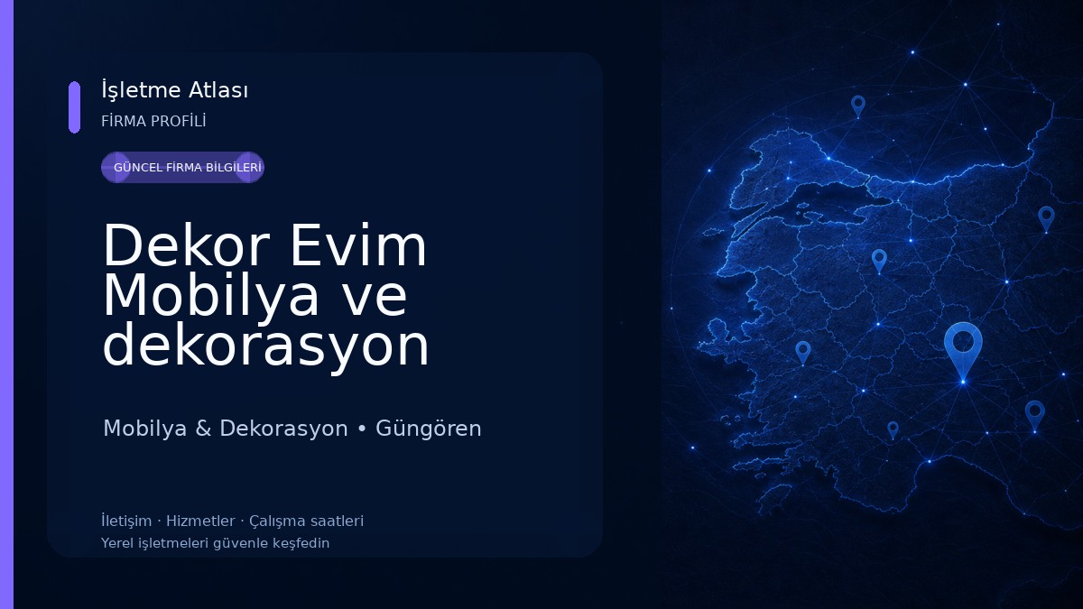 Dekor Evim Mobilya ve dekorasyon Mobilya & Dekorasyon