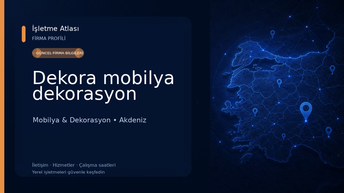 Dekora mobilya dekorasyon 