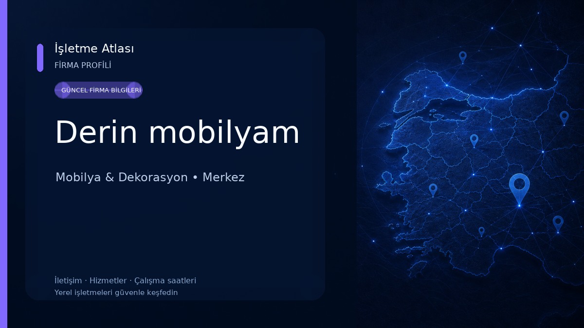 Derin mobilyam Mobilya & Dekorasyon