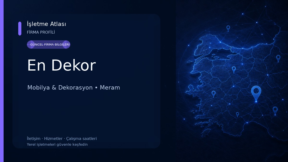 En Dekor Mobilya & Dekorasyon