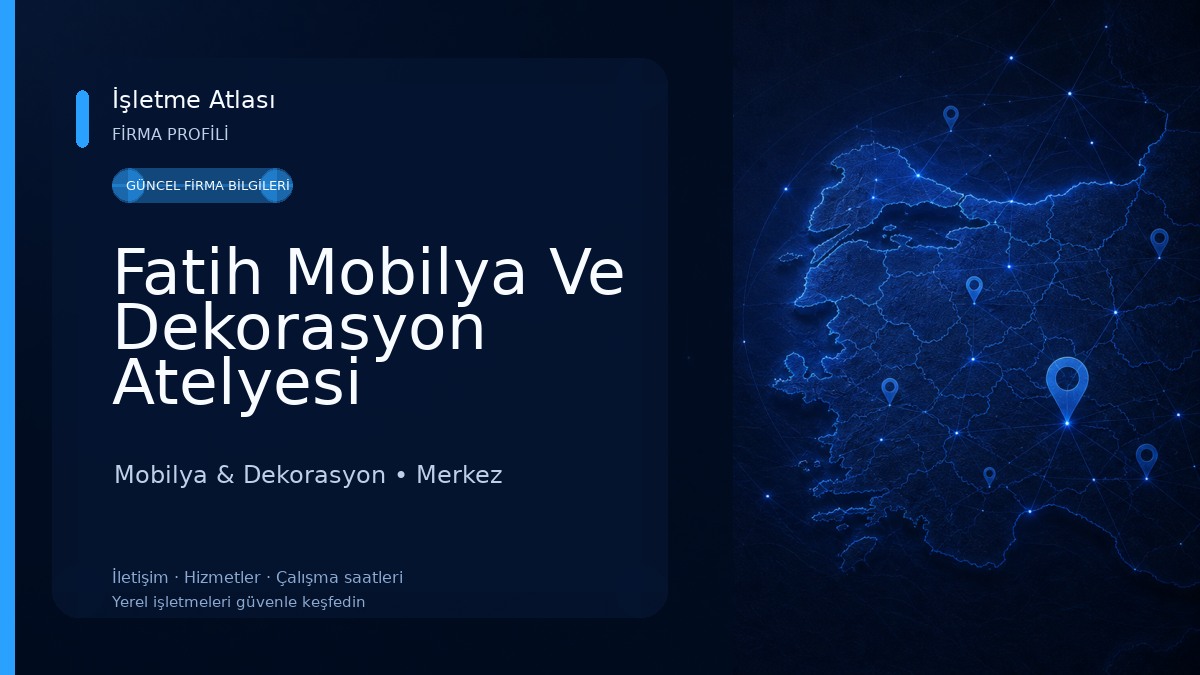 Fatih Mobilya Ve Dekorasyon Atelyesi Mobilya & Dekorasyon