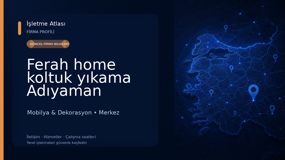 Ferah home koltuk yıkama Adıyaman Mobilya & Dekorasyon