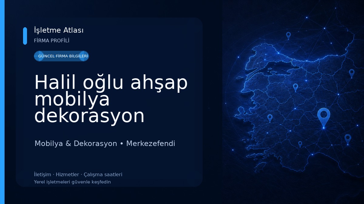 Halil oğlu ahşap mobilya dekorasyon Mobilya & Dekorasyon