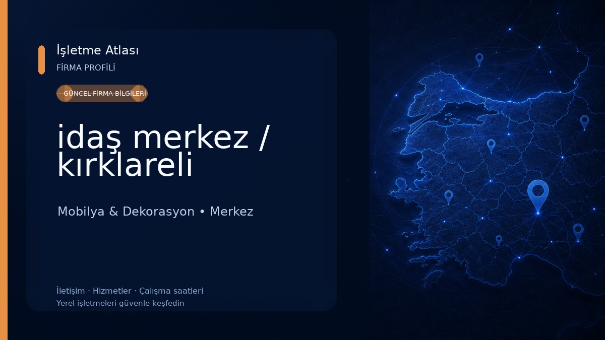 idaş merkez / kırklareli 