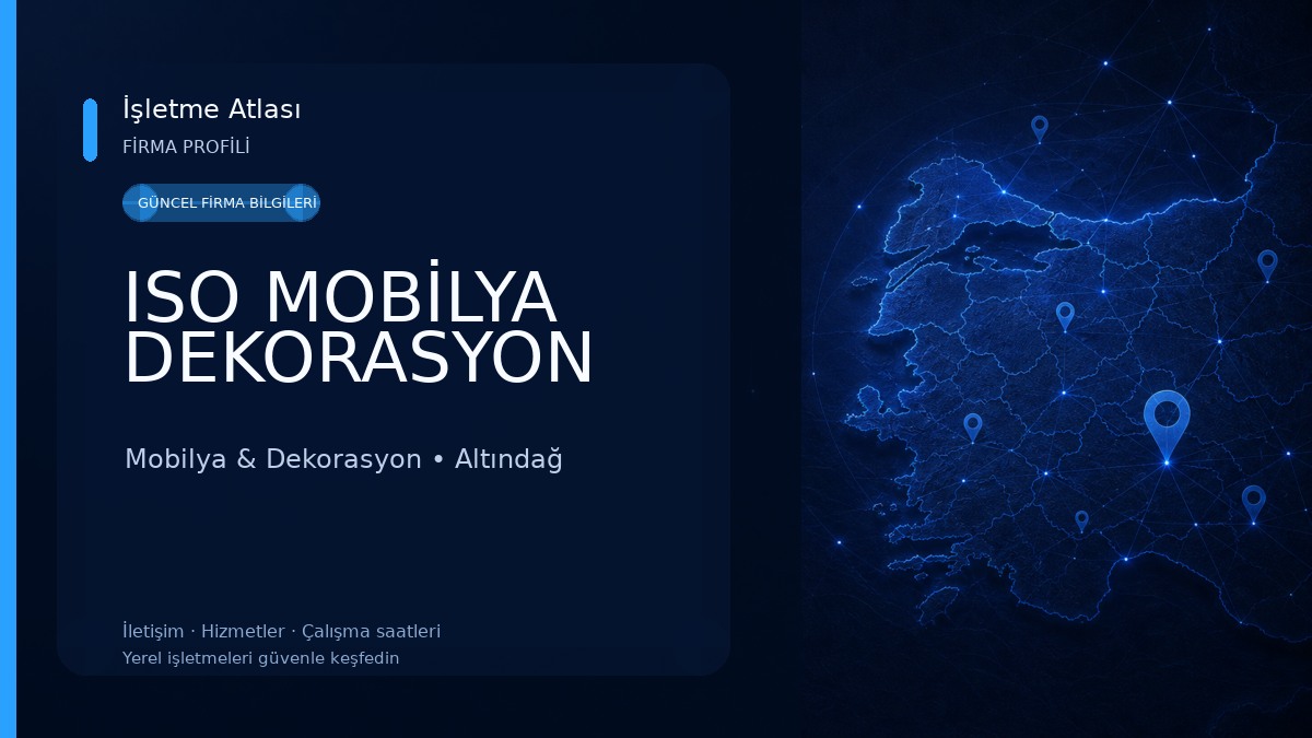 ISO MOBİLYA DEKORASYON Mobilya & Dekorasyon