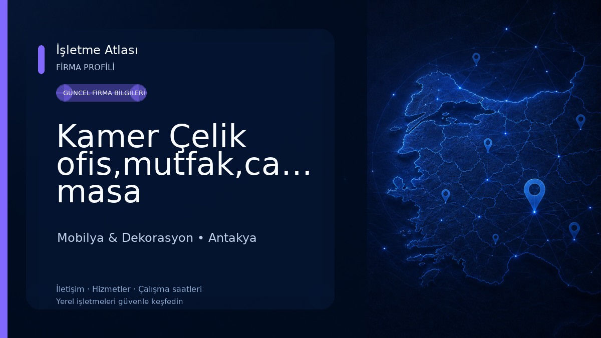 Kamer Çelik ofis,mutfak,cafe,okul,bahçe masa -sandalyeri Mobilya & Dekorasyon