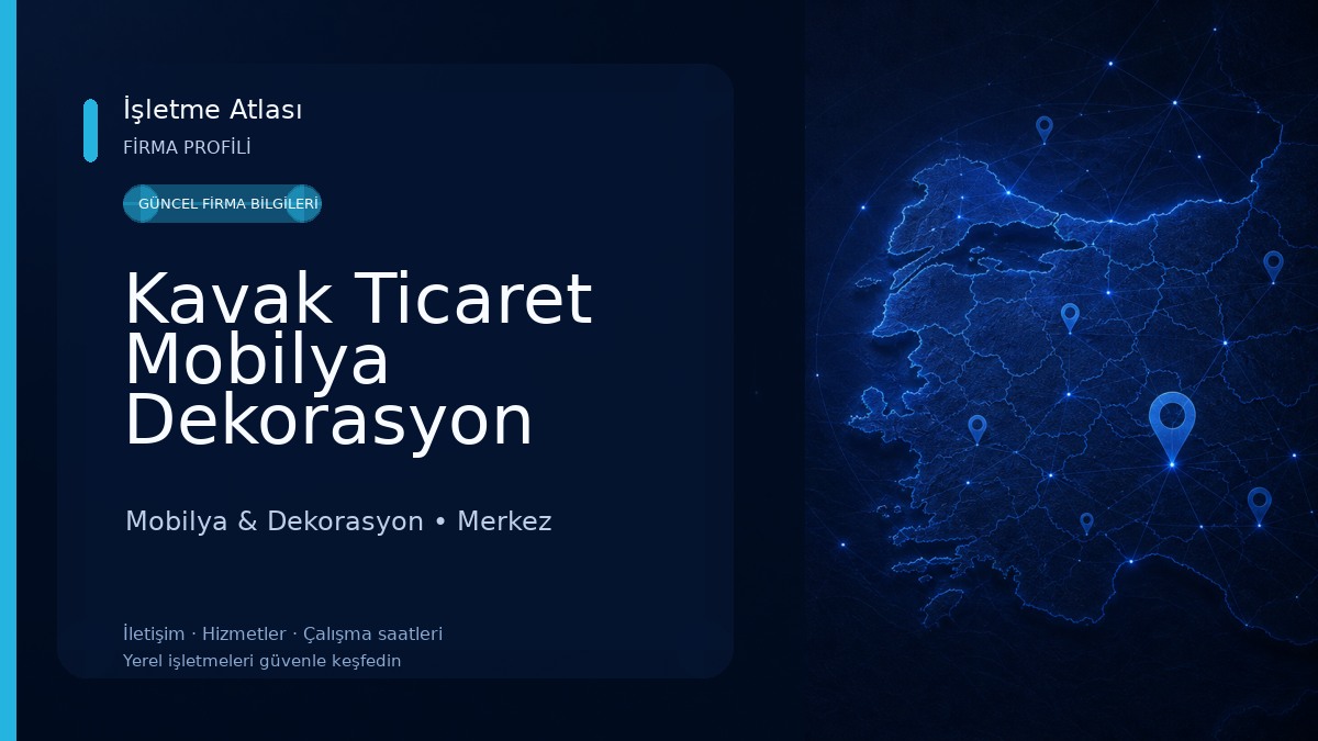 Kavak Ticaret Mobilya Dekorasyon Mobilya & Dekorasyon