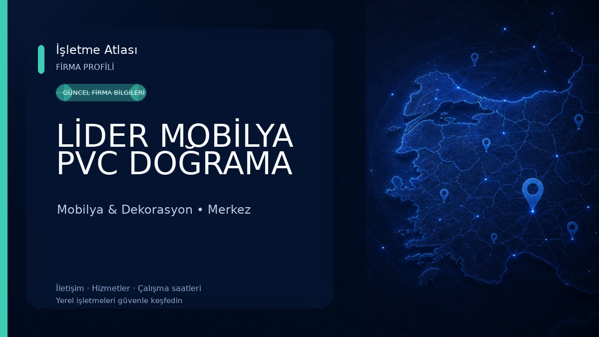 LİDER MOBİLYA PVC DOĞRAMA 