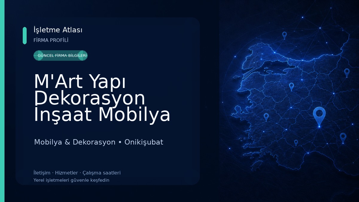 M'Art Yapı Dekorasyon İnşaat Mobilya San. ve Tic. Ltd. Şti. 