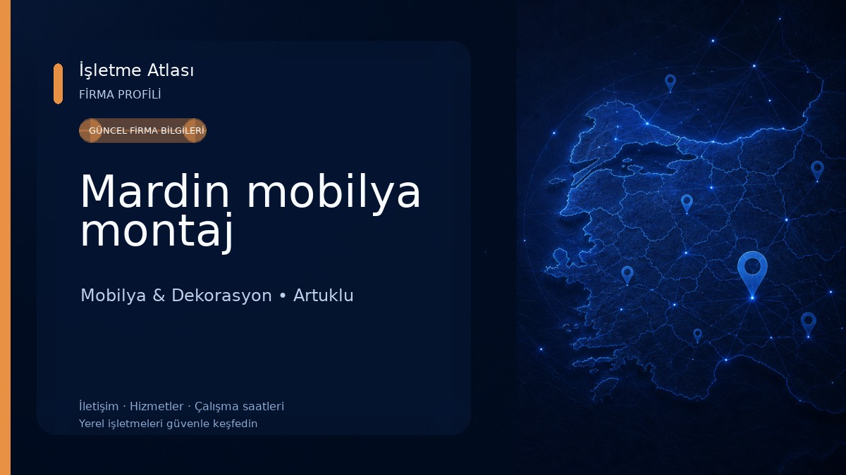 Mardin mobilya montaj 