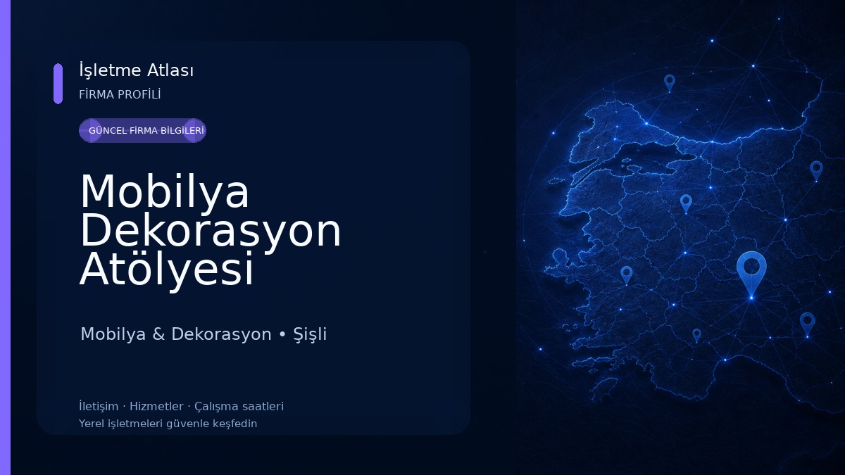 Mobilya Dekorasyon Atölyesi Mobilya & Dekorasyon
