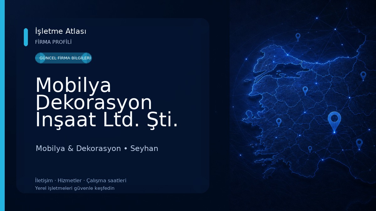 Mobilya Dekorasyon İnşaat Ltd. Şti. Mobilya & Dekorasyon