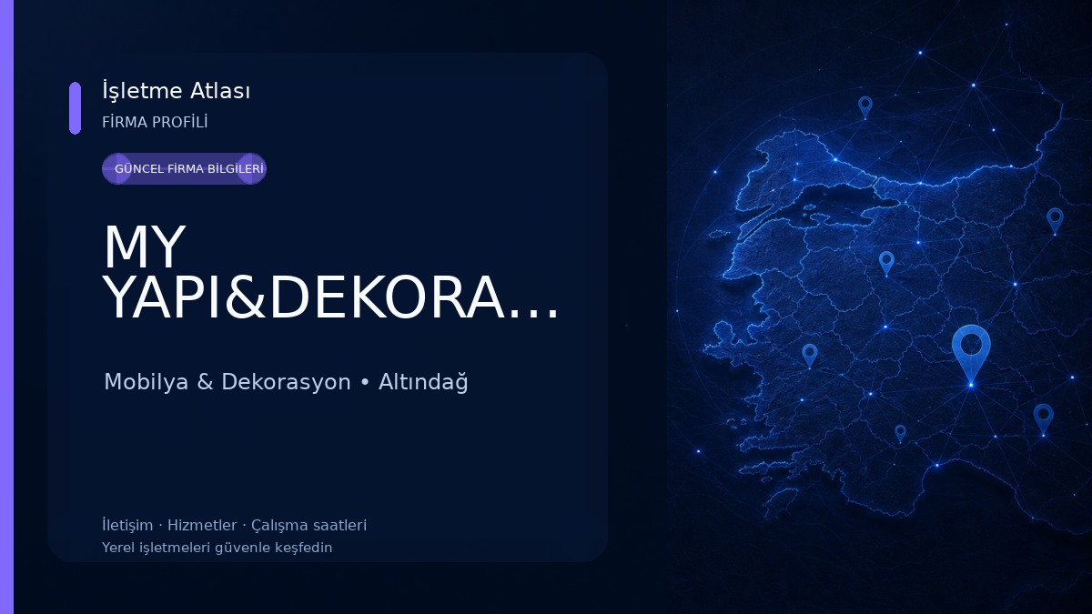 MY YAPI&DEKORASYON Mobilya & Dekorasyon