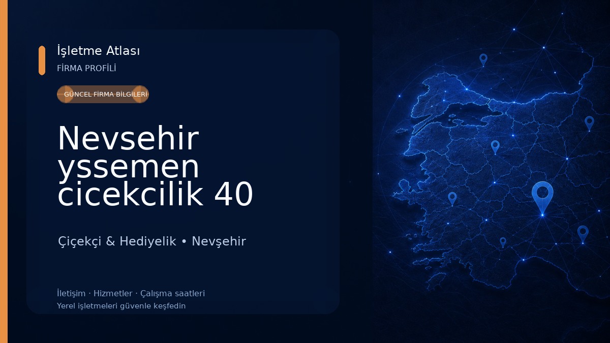 Nevsehir yssemen cicekcilik 40 senelik tecrubemizle hizmet veriyoruz. 