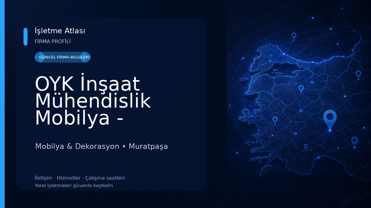 OYK İnşaat Mühendislik Mobilya - Antalya Anahtar Teslim Tadilat ve Dekorasyon Mobilya & Dekorasyon