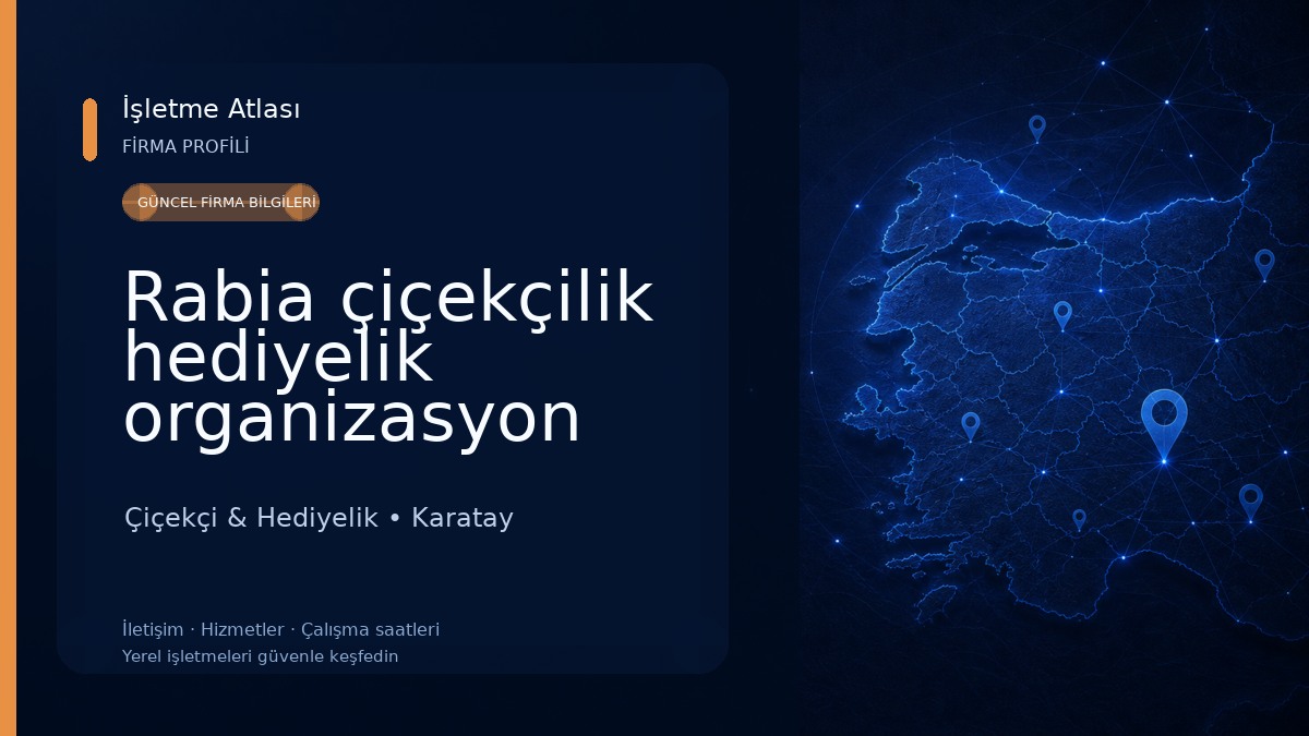 Rabia çiçekçilik hediyelik organizasyon Çiçekçi & Hediyelik