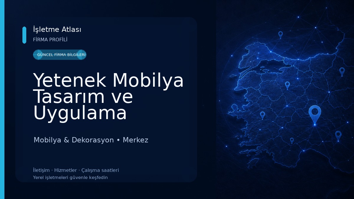 Yetenek Mobilya Tasarım ve Uygulama Isparta Mobilya & Dekorasyon
